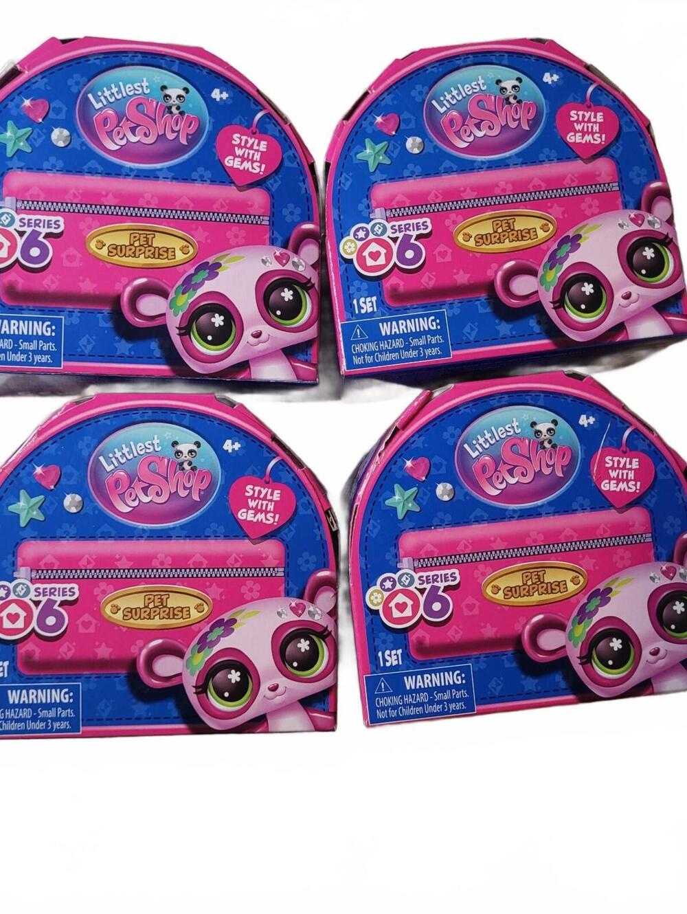 Littlest Pet Shop Series 6 Pet Surprise Collectible Toy - 4 Pack